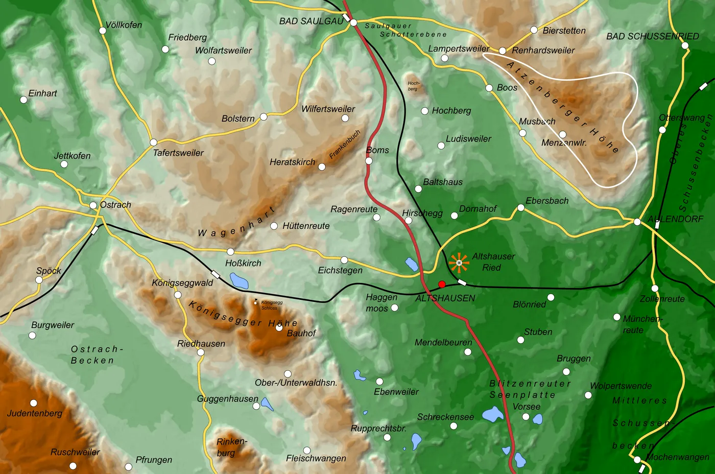Lagekarte Atzenberger Höhe