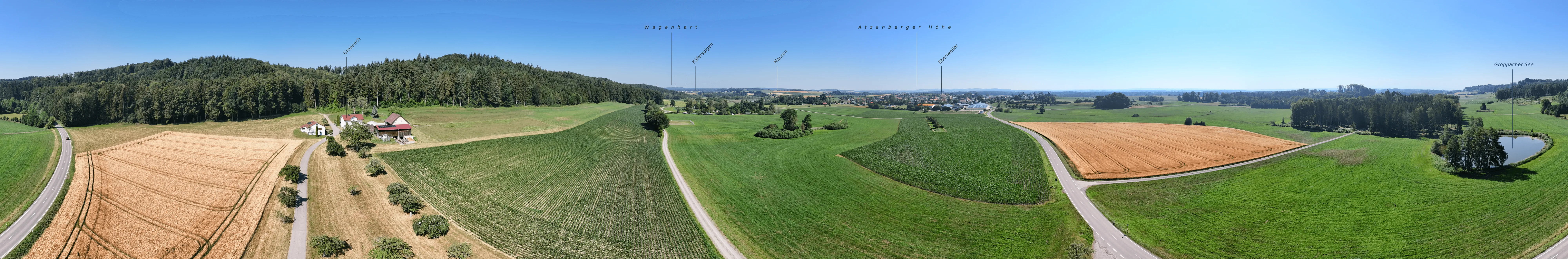 Panorama vom Groppacher See, 50 m